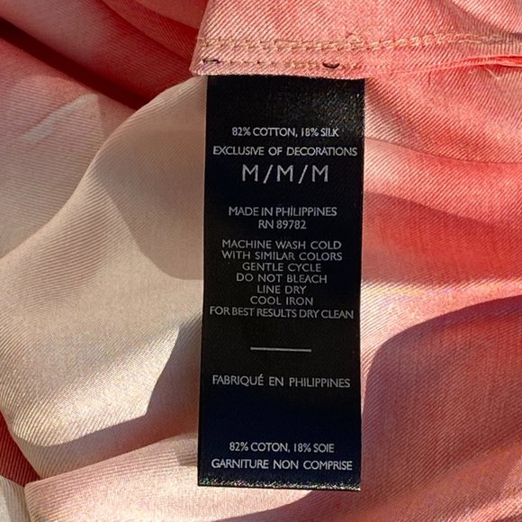 NWT NATORI Hikaru Cotton Silk Caftan Oversize Shirt - Picture 7 of 7